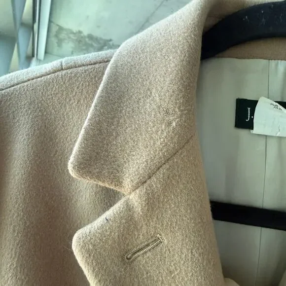 J. Crew Wool Cashmere Camel Pea Coat - Picture 4 of 9